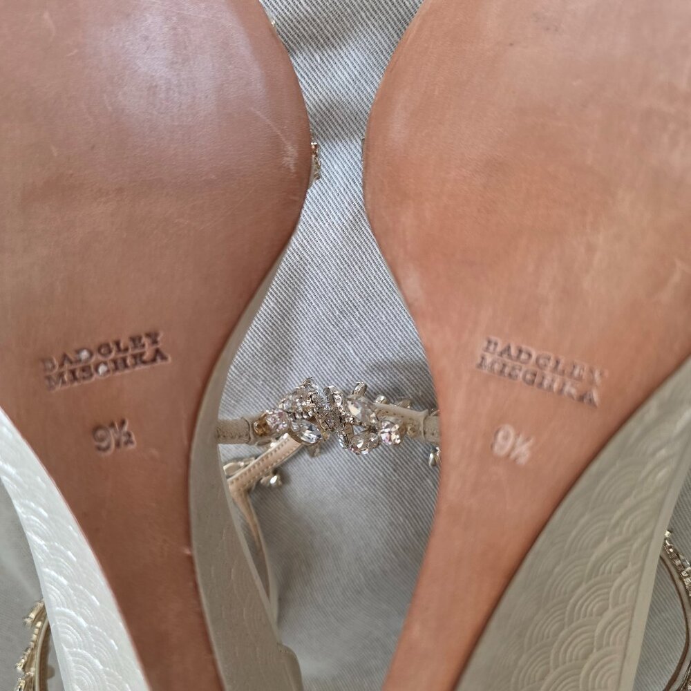 Badgley Mishka Champaign Jeweled Wedding Shoes - Picture 9 of 10